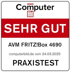 FRITZ! Box 4690 – Wi-Fi 7 Mesh Router für DSL, Kabel & Glasfaser mit Multi-Gig-Ports