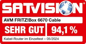 AVM FRITZ! Box 6670 Cable Router – DOCSIS 3.1 Modem, WiFi 7, 2.5G LAN, Zigbee-Integration
