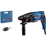 Bosch Professional Bohrhammer GBH 2-21 (SDS plus, inkl. Schnellspannbohrfutter mit Adapter, Zusatzhandgriff, Tiefenanschlag, Handwerkerkoffer)