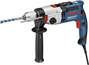 Bosch Professional Schlagbohrmaschine GSB 21-2 RCT (1.300 Watt, Bohr-Ø Beton 22 mm, inkl. Schnellspannbohrfutter 13 mm, Zusatzhandgriff, Koffer)