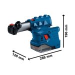 Bosch Professional 18V Akku-Bohrhammer GBH 18V-22 (SDS plus, KickBack Control, Vibration Control, inkl. GDE 18V-12, L-BOXX, ohne Akku/Ladegerät)