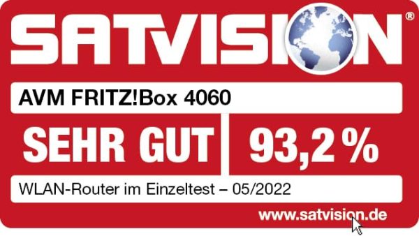 FRITZ! Box 4060 – Wi-Fi 6 Mesh Router mit DECT-Basis & USB 3.0