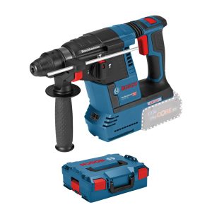 Bosch Professional 18V Akku-Bohrhammer GBH 18V-26 (SDS plus, Bohr-Ø Beton 26 mm, inkl. Zusatzhandgriff, Tiefenanschlag, L-BOXX, ohne Akku/Ladegerät)