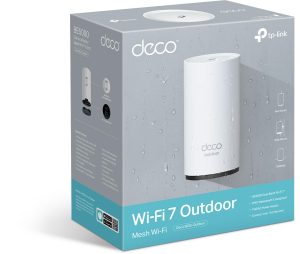 TP-Link Deco BE25 Outdoor WiFi 7 Router – Dual-Band, 2× 2.5G Ports, PoE/AC-Stromversorgung