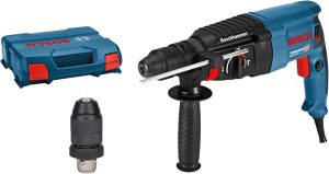 Bosch Professional Bohrhammer GBH 2-26 F (830 Watt, SDS plus, inkl. Wechselfutter, Schnellwechselbohrfutter, Zusatzhandgriff, Handwerkerkoffer)