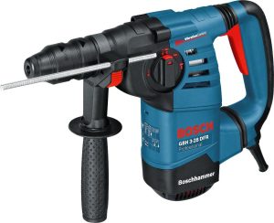 Bosch Professional Bohrhammer GBH 3-28 DFR (SDS plus, inkl. Schnellwechselbohrfutter 13 mm, Wechselfutter, Zusatzhandgriff, Fetttube, Koffer)