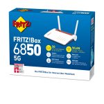 FRITZ! Box 6850 5G – LTE/5G Router mit WLAN AC+N & DECT-Basis