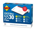 FRITZ! Box 5530 Fiber – WiFi 6 Router mit integriertem Glasfasermodem, bis zu 3 Gbit/s