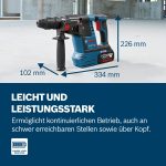 Bosch Professional 18V Akku-Bohrhammer GBH 18V-26 (SDS plus, Bohr-Ø Beton 26 mm, inkl. Zusatzhandgriff, Tiefenanschlag, L-BOXX, ohne Akku/Ladegerät)