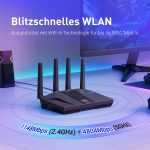GL.iNet GL-MT6000 (Flint 2) – Wi-Fi 6 Gaming Router mit 2×2.5G & 4×Gigabit-Ports