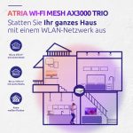 STRONG Atria Mesh AX3000 WiFi 6 Add-On Kit (3er-Packung) – Dual-Band Abdeckung, Gigabit-Ports, Weiß