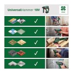 Bosch Akku-Bohrhammer UniversalHammer 18V (1x Akku 4,0 Ah; 18 Volt System; zum Bohren, Hammerbohren, Meißeln und Schrauben; im Koffer)