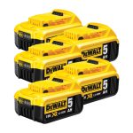 DeWalt DCB184X5 18v 5Ah Li-Ion XR Slide Akku x5 Packung