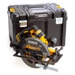 DeWalt DCS578NT-XJ 54v XR FLEXVOLT 190mm bürstenlos Handkreissäge ohne Akku und Ladegerät In TSTAK Transportkoffer