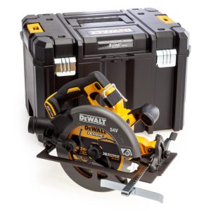 DeWalt DCS578NT-XJ 54v XR FLEXVOLT 190mm bürstenlos Handkreissäge ohne Akku und Ladegerät In TSTAK Transportkoffer