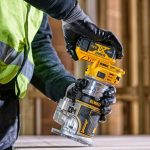 DeWalt DCW604NT-XJ 18v XR bürstenlos 1/4" Router ohne Akku und Ladegerät in TSTAK Case
