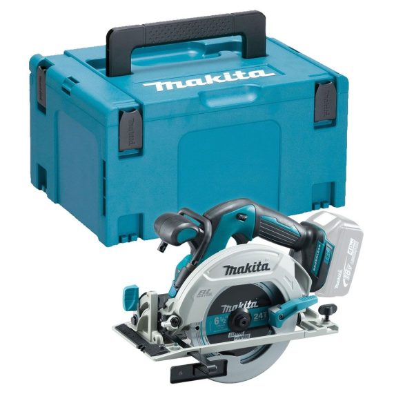 Makita DHS680ZJ 18v LXT bürstenlos Handkreissäge 165mm ohne Akku und Ladegerät In Makpac Transportkoffer