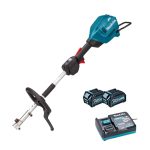 Makita UX01GD202 40v Max XGT bürstenlos Split-Shaft Multifunktionswerkzeug Antriebseinheit inkl. 2x 2.5Ah Akkus