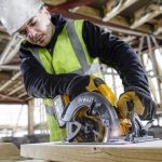 DeWalt DCS578NT-XJ 54v XR FLEXVOLT 190mm bürstenlos Handkreissäge ohne Akku und Ladegerät In TSTAK Transportkoffer