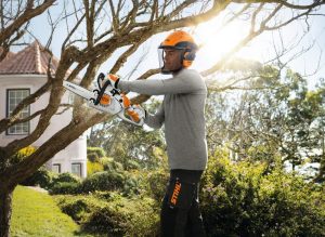 STIHL MS 151 C-E Benzin-Motorsäge | 1/4″ PM3 Schneidgarnitur 30 cm